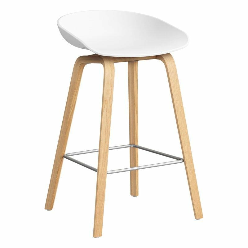 Chairs |   About A Stool Aas32, 65 Cm, White 2.0 – Lacquered Oak – Steel Chairs Chairs