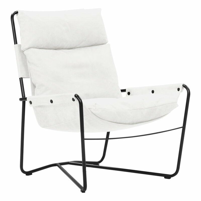 Chairs |   Bug Armchair, High, White Leather Moderno Chairs Chairs