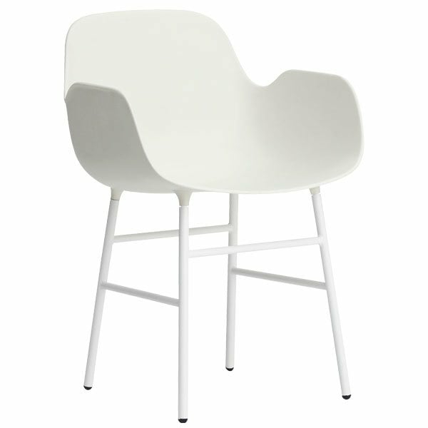 Chairs |   Form Armchair, White Steel – White Chairs Chairs