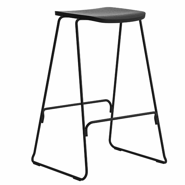 Chairs |   Just Barstool 75 Cm, Without Back Rest, Black Chairs Chairs