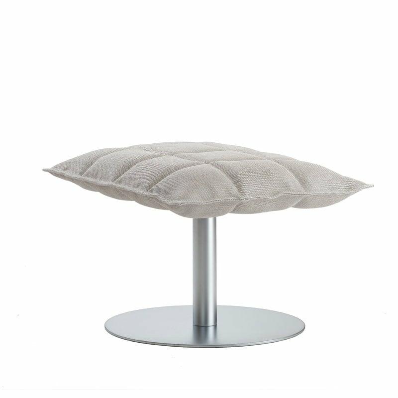 Chairs |   K Ottoman, Narrow, Base Plate, Natural/White Chairs Chairs