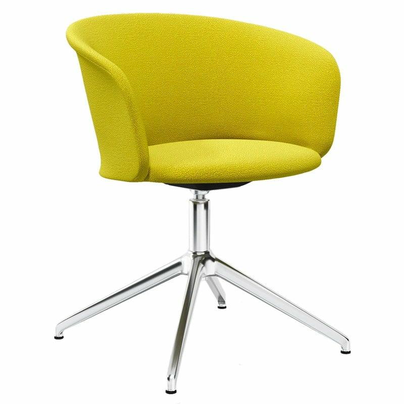 Chairs |   Kendo Swivel Chair, Tivoli – Polished Aluminium Chairs Chairs