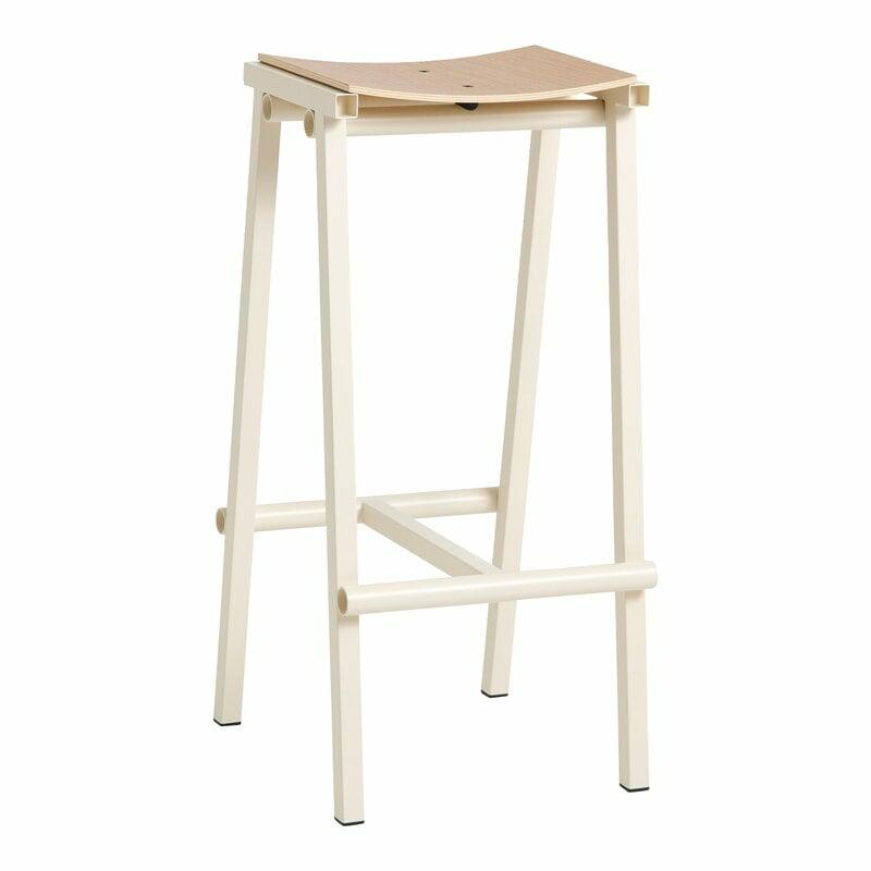 Chairs |   Taburete 8 Bar Stool, High, 75 Cm, Eggshell – Lacquered Oak Chairs Chairs