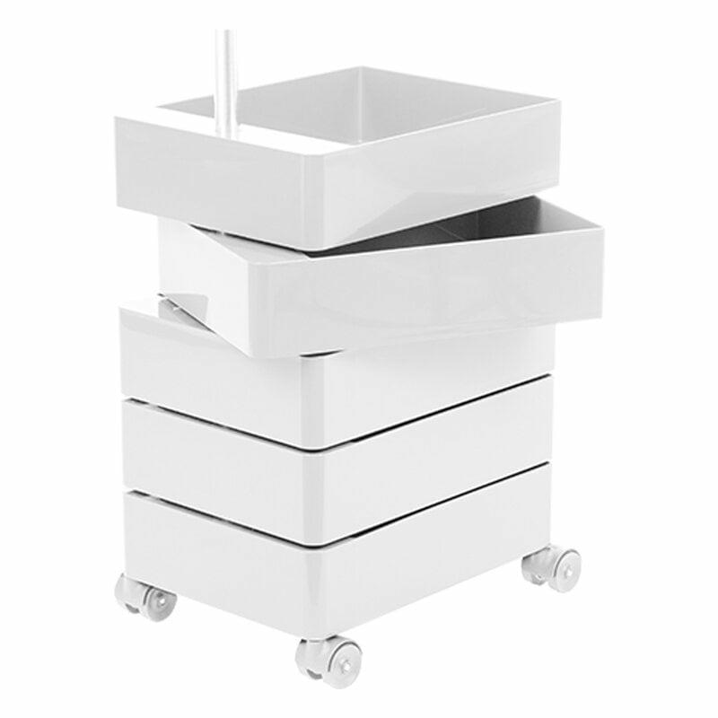 Home Office & Office Furniture |   360° Drawer Unit, 5 Drawers, White Home Office & Office Furniture Home Office & Office Furniture