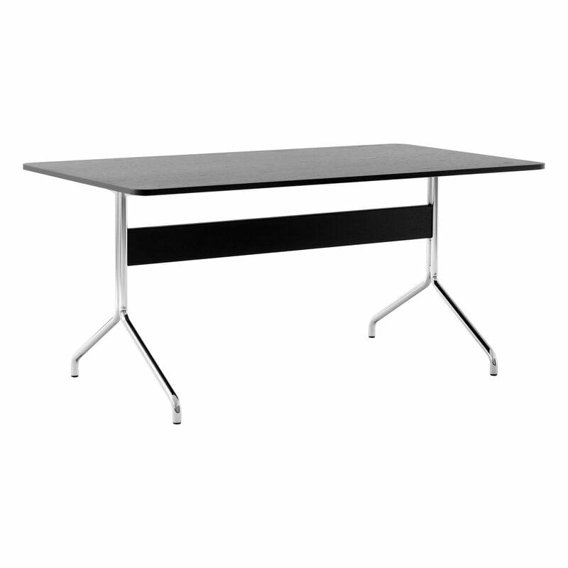 Home Office & Office Furniture |   Pavilion Av18 Table, Chrome – Black Lacquered Oak Home Office & Office Furniture Home Office & Office Furniture