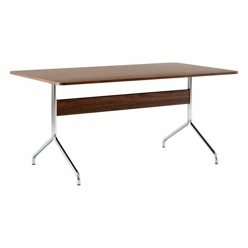 Home Office & Office Furniture |   Pavilion Av18 Table, Chrome – Lacquered Walnut Home Office & Office Furniture Home Office & Office Furniture