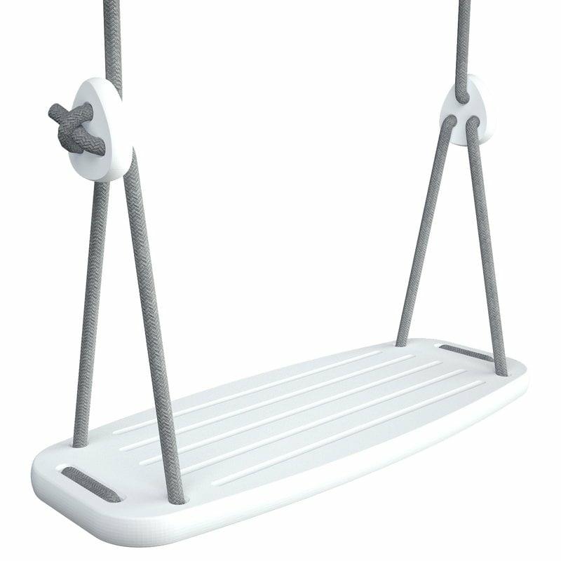 Kids' Furnishings |   Lillagunga Classic Swing, White – Grey Kids' Furnishings Kids' Furnishings