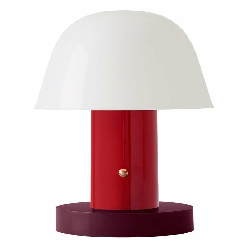 Kids' Furnishings |   Setago Jh27 Table Lamp, Maroon – Grape Kids' Furnishings Kids' Furnishings