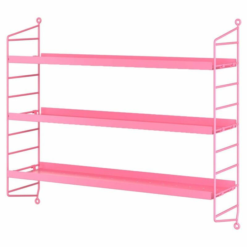 Kids' Furnishings |   String Pocket Shelf, Metal, Fucshia Kids' Furnishings Kids' Furnishings