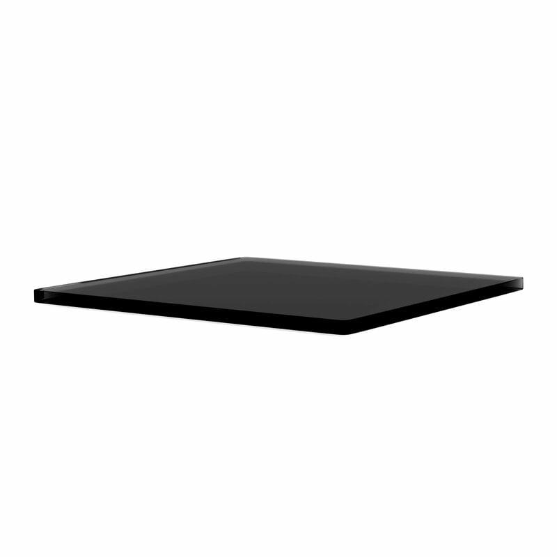 Shelves |   Panton Wire Single Top Panel, Depth 34,8 Cm, 991 Smoked Glass Shelves Shelves