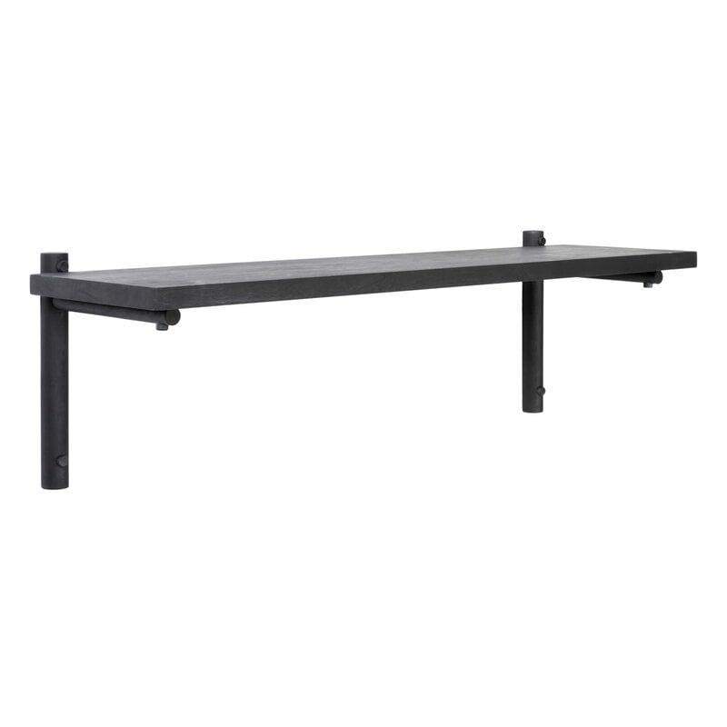 Shelves |   Tikas Wall Shelf, 24 X 80 Cm, Black Shelves Shelves