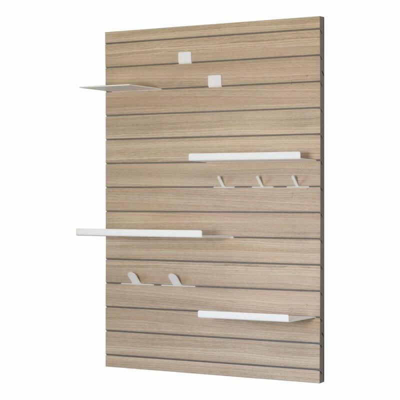 Shelves |   W001 Wall Display, Oak – Grey Home Office & Office Furniture Home Office & Office Furniture