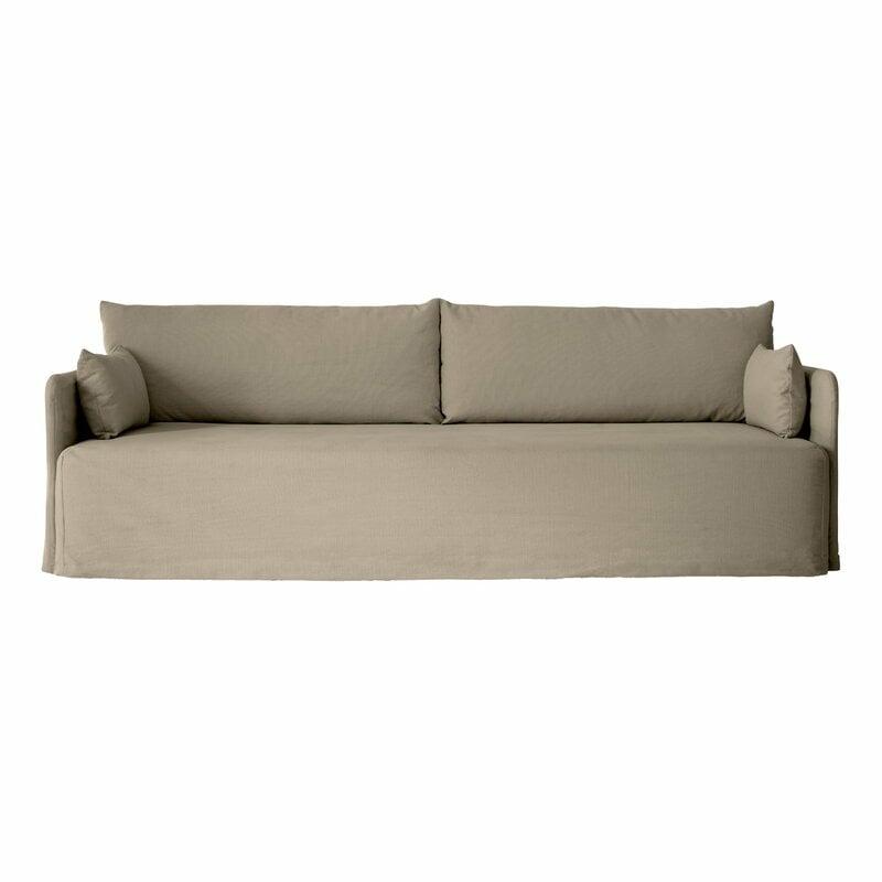 Sofas & Daybeds |   Offset 3-Seater Sofa With Loose Cover, Poppy Seed Sofas & Daybeds Sofas & Daybeds