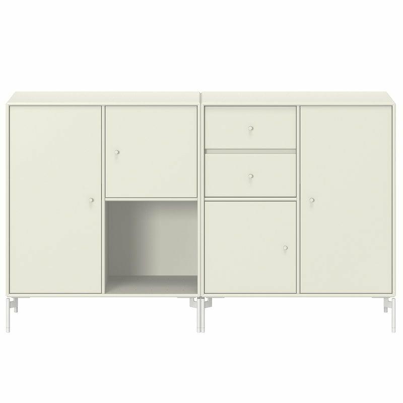 Storage Furniture |   Couple Sideboard, Snow Legs – 150 Vanilla Storage Furniture Storage Furniture