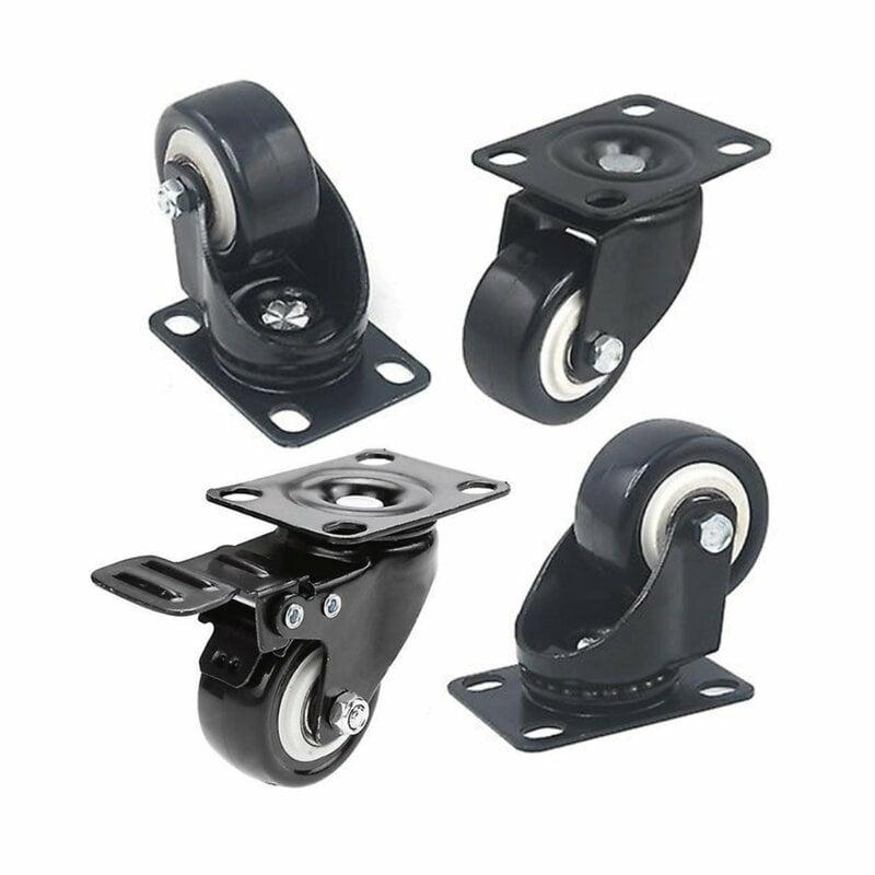 Storage Furniture |   Cube Wheels For Storage Box, Set Of 4, Black Kids' Furnishings Kids' Furnishings