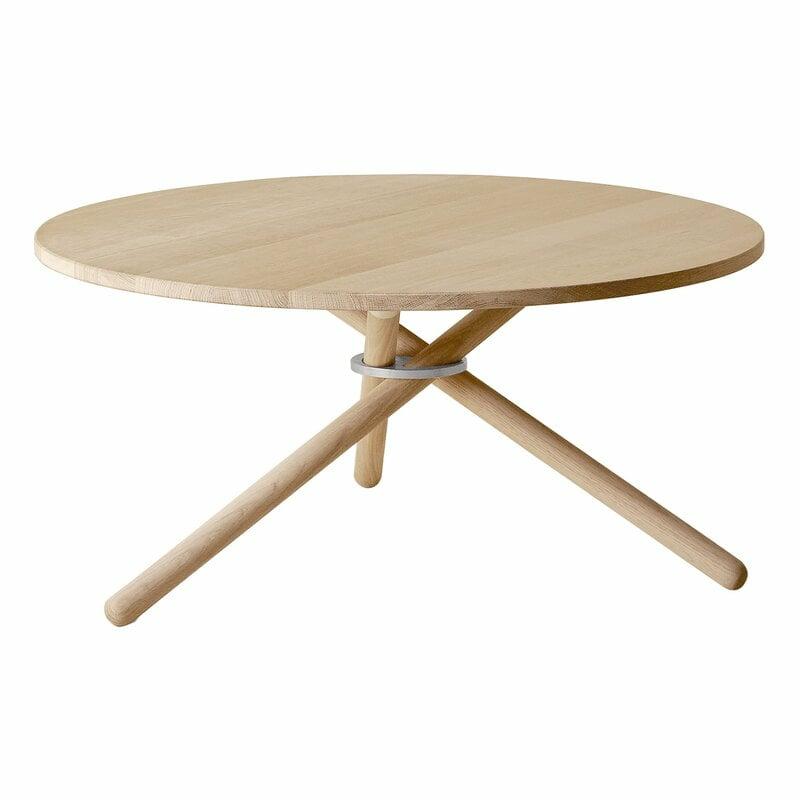 Tables |   Bertha Coffee Table, 90 Cm, Light Oak Tables Tables