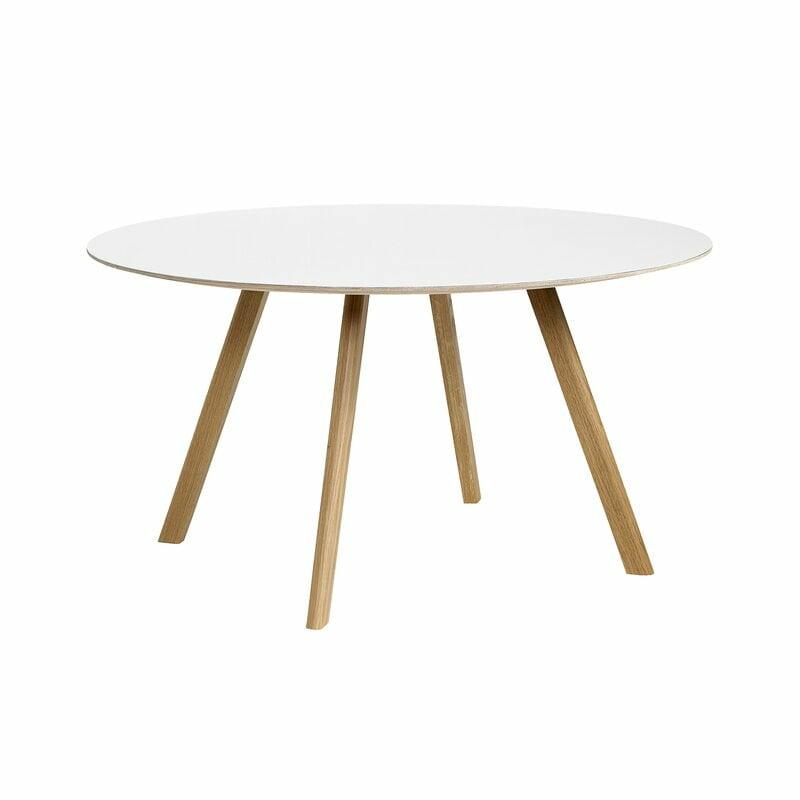 Tables |   Cph25 2.0 Table, 120 Cm, Laquered Oak – White Laminate Tables Tables