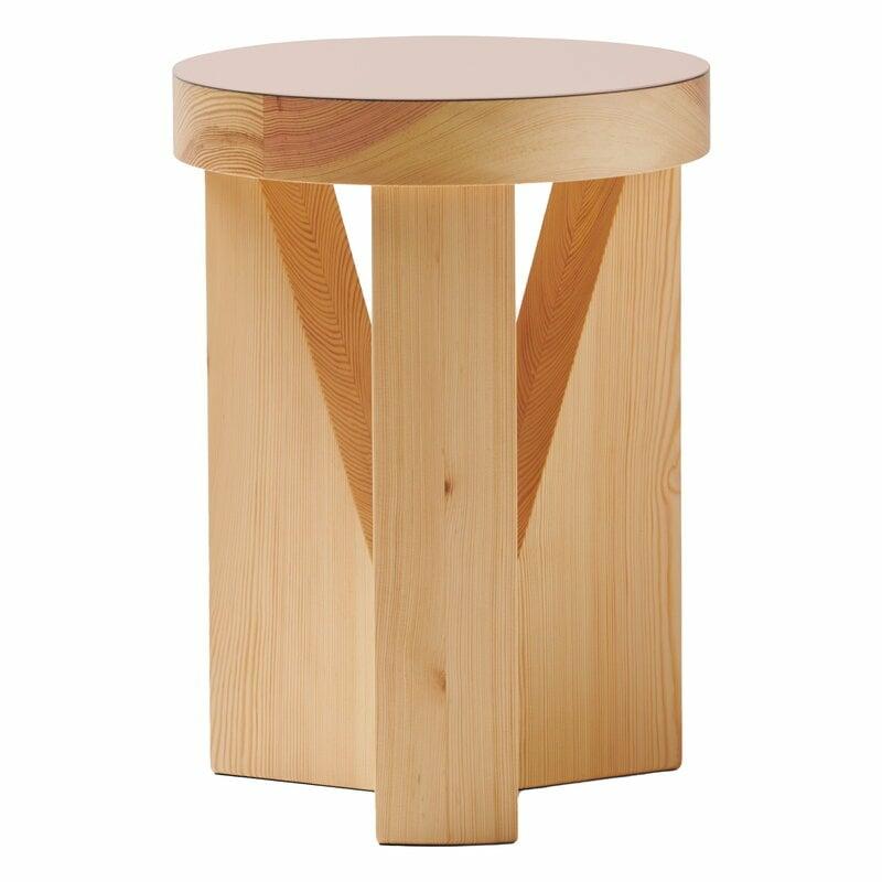 Tables |   Mc20 Cugino Soft Stool, Pine – Powder Linoleum Chairs Chairs