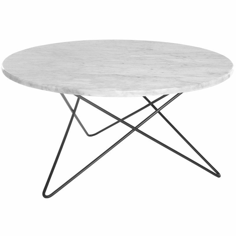 Tables |   O Table, Black – White Marble Tables Tables