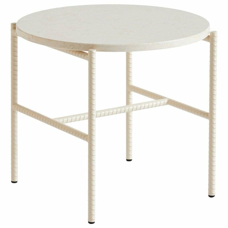 Tables |   Rebar Side Table, 45 Cm, Alabaster – Beige Marble Tables Tables