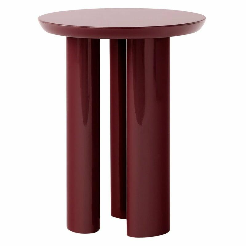 Tables |   Tung Ja3 Side Table, Burgundy Red Tables Tables